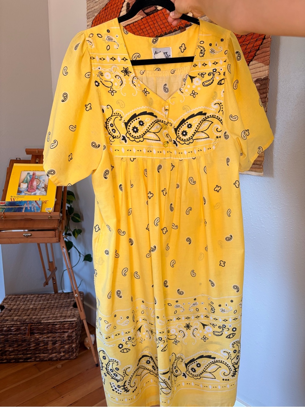 Yellow bandana dress